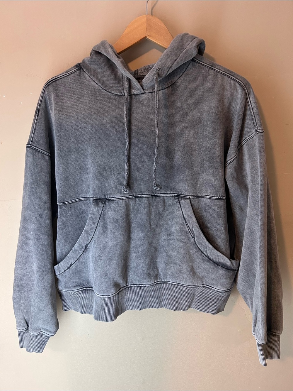 Arizona Jean Co. Gray Pull Over Hoodie Size S Comfy Cozy Loungewear Oversized
